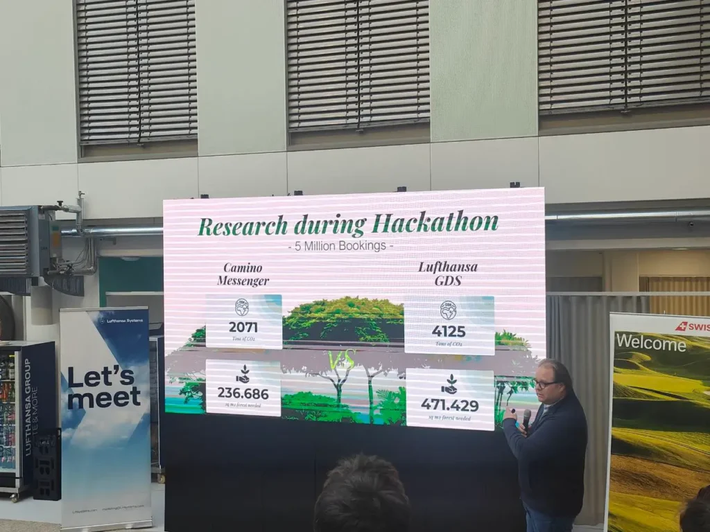 Carbify's presentation during Camino Hackathon